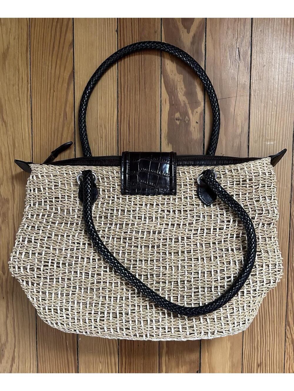 Brighton Natural Straw Woven Purse